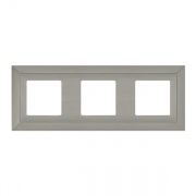 Рамка на 3 поста гор/верт, цвет nickel "satin "
