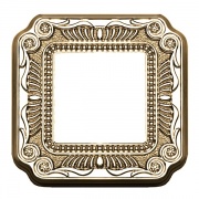 Рамка на 1 пост, гор/верт, цвет bright gold