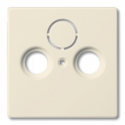 Накладка TV+FM+SAT розетки ABB savanne, слоновая кость solo/future/dynasty (1743-82)