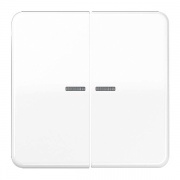 Клавиша 2-ая для двухклавишного выключателя/кнопки с подсветкой Jung CD Белый