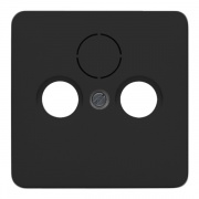 Накладка телевизионной розетки TV+FM+(SAT) Jung CD Черный