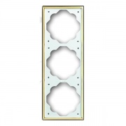 Рамка ABB impuls 3 поста золото (1723-73)