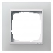 Рамка 1-ая Gira Event Матово-Белый цвет вставки Белый глянцевый