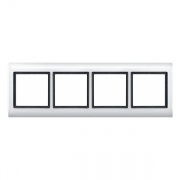 Рамка 4-ая IP44 Aquadesign Merten Полярно-белый