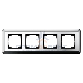 Рамка 4-ая Gira ClassiX Хром/Хром