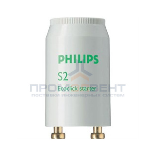 PHILIPS   S2    4 - 22W   110 - 240V  (25Х12) - стартер