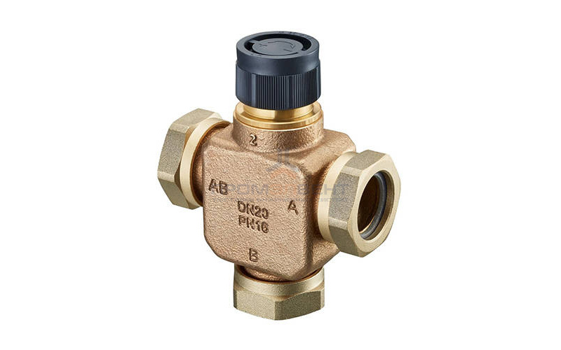 Вентиль распределительный трехходовой Oventrop Tri-CTR (PN16) - Ду32 (M30x1.5 с накидными гайками)