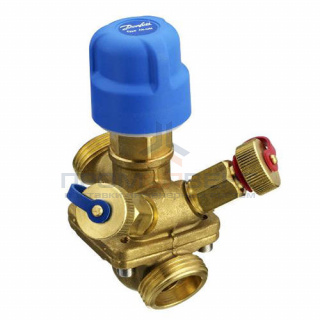 Клапан балансировочно-регулирующий Danfoss - AQT 1/2" (НР/НР, PN16, Tmax 120°C, c измер.ниппелями)