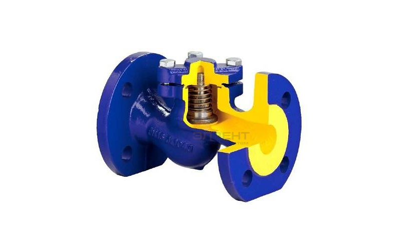 Клапан обратный подьемный Zetkama 287F - Ду125 (ф/ф, PN40, Tmax 300°C, исполнение №31)
