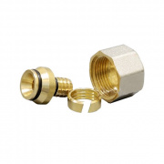 Соединение резьбозажимное Varmega - 16x2.2 x 3/4"ЕК (для труб из сшитого полиэтилена)