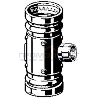 Тройник Viega d76,1х3/4"х76,1 под пресс, Sanpress XL c SC-Contur, ВР, бронза