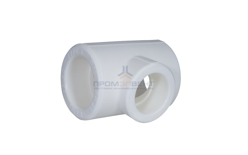 Тройник переходной KALDE - 50 x 25 x 50 (для полипропиленовых труб под пайку, цвет белый)