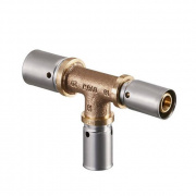 Тройник переходной Oventrop Cofit P - 26x3.0 x 20x2.5 x 20x2.5 (прессовой, бронза)