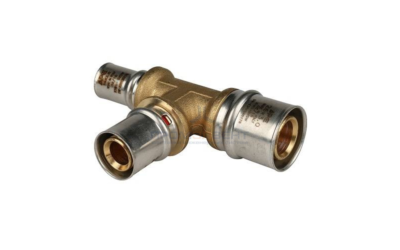 Тройник переходной STOUT - 20 x 20 x 16 (прессовой, для металлопластиковых труб)