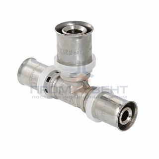 Тройник переходной VALTEC VTm.231 - 20 x 16 x 20 (прессовой, для металлопластиковых труб)