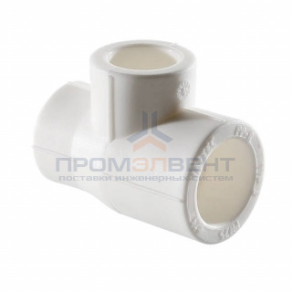 Тройник переходной VALTEC VTp.735 - 63 x 20 x 63 (для полипропиленовых труб под пайку, цвет белый)