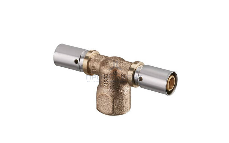 Тройник с переходом на внутреннюю резьбу Oventrop Cofit P - 50x4.5 x 1