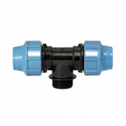 Тройник с переходом на наружную резьбу UNIDELTA 1010 - 40 x 1" (винтовой, для труб ПНД)