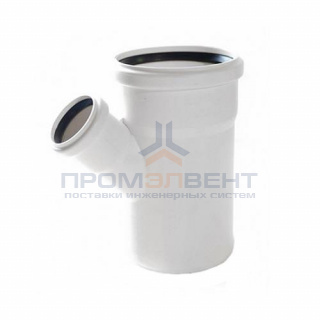 Тройник с уменьшенным отводом на 45° REHAU RAUPIANO PLUS - 110 x 50 (для внутренней канализации)