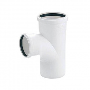 Тройник с уменьшенным отводом на 87° REHAU RAUPIANO PLUS - 110 x 50 (для внутренней канализации)