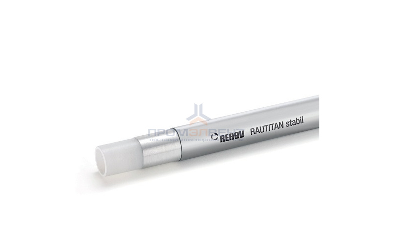 Труба из сшитого полиэтилена REHAU RAUTITAN stabil - 40x6.0 (PE-Xc/AI/PE, PN10, 95°C, штанга 5 м.)