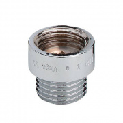 Удлинитель резьбовой Viega 3526 - 1/2" длина 80 мм (ВР/НР, бронза хромированная)