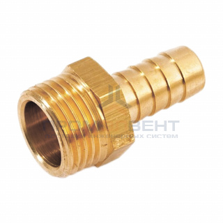 Штуцер комбинированный с наружной резьбой STOUT - 3/4" x 20 мм (латунь без покрытия)