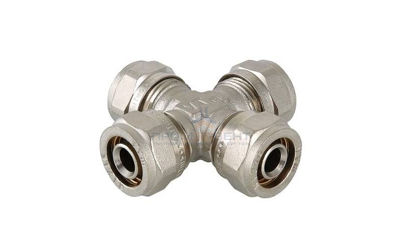 Крестовина VALTEC VTm.341 - 20  (винтовая, для металлопластиковых труб)