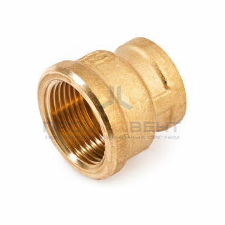Муфта латунная резьбовая переходная STOUT - 1"1/2 x 3/4"
