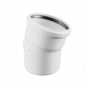 Отвод 15° REHAU RAUPIANO PLUS - 110 (для системы внутренней канализации)