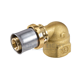 Переход на внутреннюю резьбу угловой Giacomini RM129 - 16x2.0 x 3/4" (прессовой, для металлопл.труб)