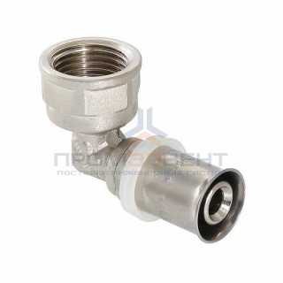 Переход на внутреннюю резьбу угловой VALTEC VTm.252 - 26 x 3/4" (прессовой, для металлопласт. труб)