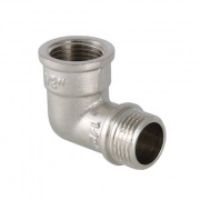 Переход с внутренней резьбы на наружную угловой VALTEC VTr.092 - 1/4" (латунь никелированная)