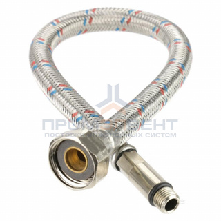 Подводка под смеситель гибкая Industrias Mateu (Штуцер/Гайка) - М10-1-35 x 1/2" (длина 1200 мм)