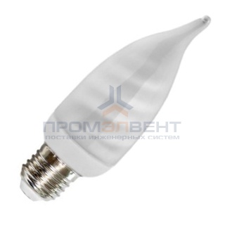 Лампа энергосберегающая свеча на ветру ESL BA QL7 11W 2700K E27 теплая, d36x120
