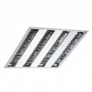Светильник грильято TLGR414 S 4х14 Вт ЭПРА 588х588, параболический зеркальный растровый