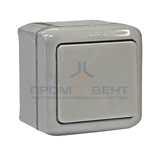 Переключатель IP44 Legrand Quteo серый