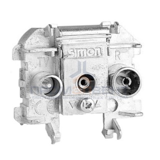 Розетка R-TV-SAT проходная Simon 73 Loft