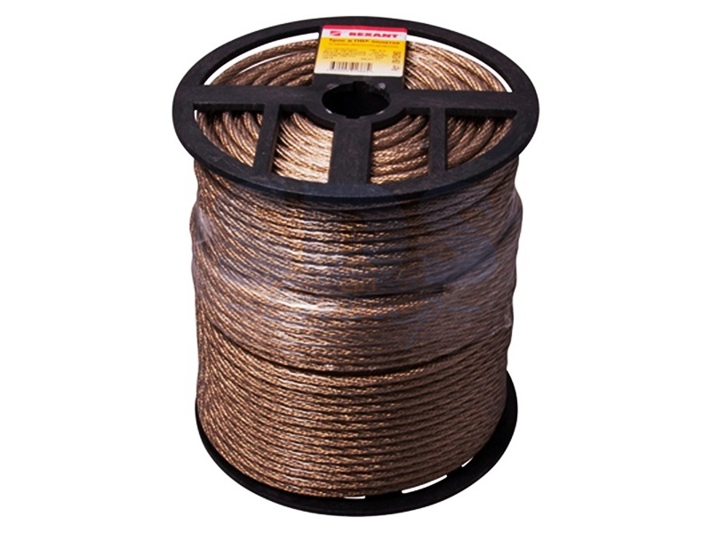 Трос стальной d6.0 мм в ПВХ изоляции, катушка 150 метров