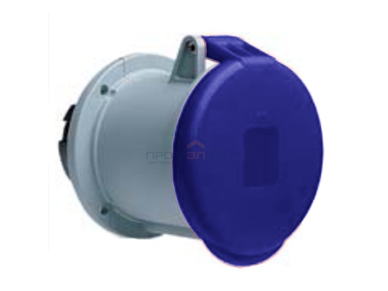 Розетка встраиваемая прямая ABB 263 RU6 IP44 63A 2P+E