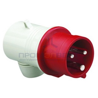 Вилка кабельная угловая DKC Quadro IP44 16A 2P+E 230В