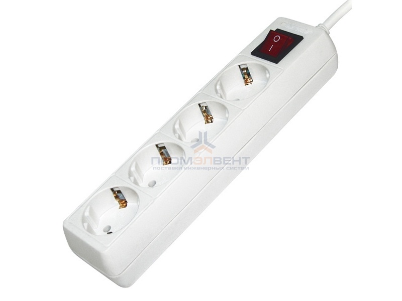 Удлинитель У04К-выкл. 4 места 2Р+PЕ/3метра 3х1мм2 16А/250 IEK