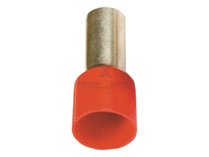 Наконечник-гильза изолированный НШВИ 10,0кв.мм - 14мм красный (100шт) DKC