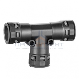 Тройник DN 10/10/10 мм, полиамид, цвет чёрный DKC