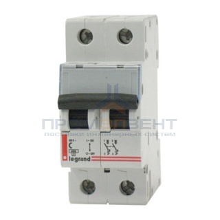 Автоматический выключатель Legrand 2-полюсный 20A -2М(тип С) (автомат)