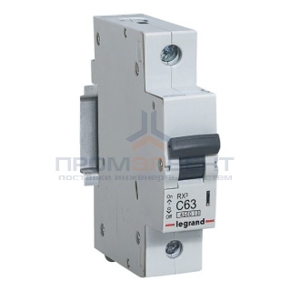 Автоматический выключатель Legrand RX3 1П 63A 4,5кА C (автомат)