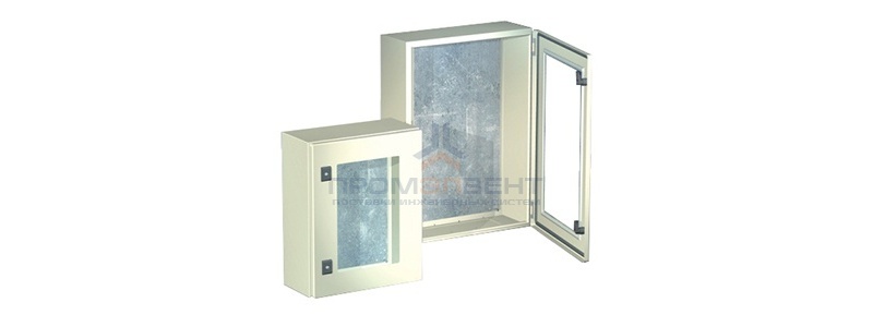 Навесной шкаф CE, с прозрачной дверью, 500 x 400 x 250мм, IP55