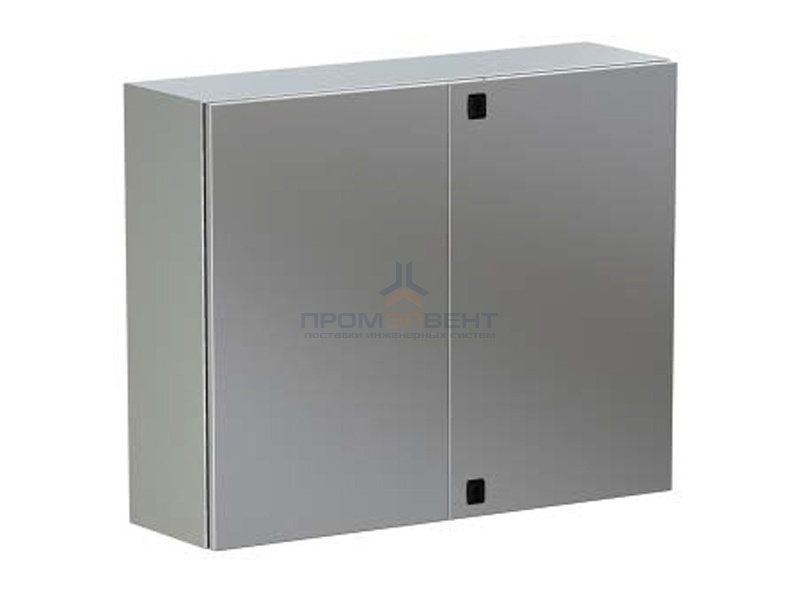 Навесной шкаф CE из нержавеющей стали (AISI 316), двухдверный, 1000 x 1000 x 300мм, с фланцем