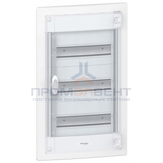 Щит встраиваемый Schneider Electric Pragma (3х13) 39 модулей с прозрачной дверью с клемниками N+PE