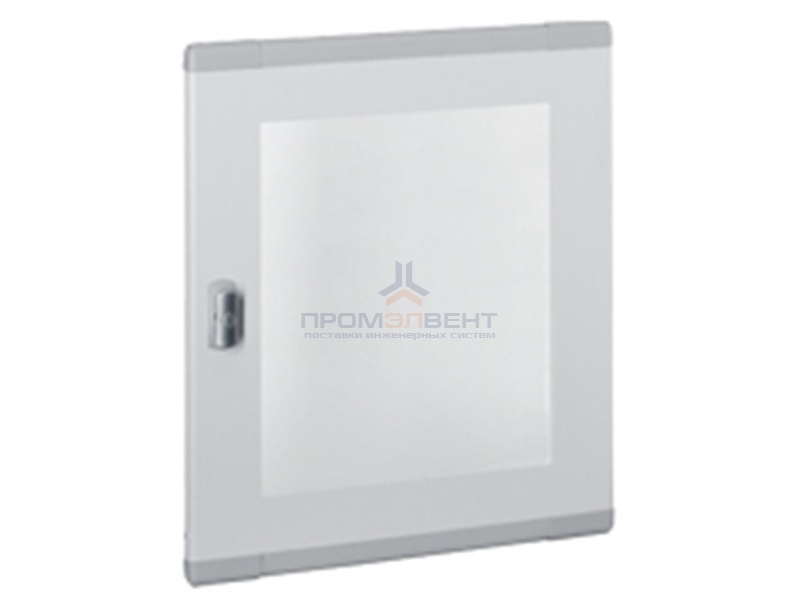 Дверь со стеклом плоская для шкафов Legrand XL3 160-400 высотой 900мм 5 реек